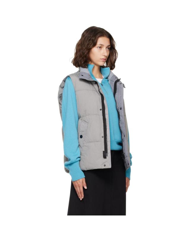 스톤아일랜드 [해외직구] 26 FW 스톤아일랜드 그레이 G100010 크링클랩스 NY 다운 베스트 262828F068002 착용컷