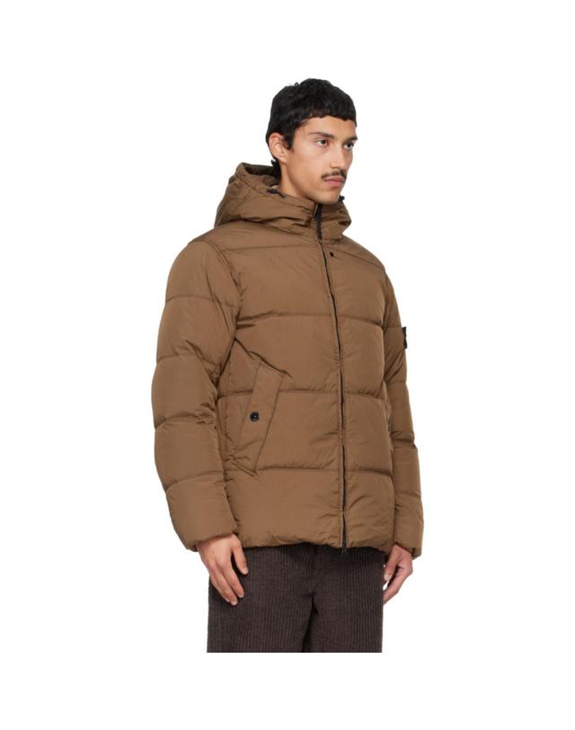 스톤아일랜드 [해외직구] 26 FW 스톤아일랜드 브라운 4100037 크링클랩스 NY 다운 재킷 262828M178011 착용컷