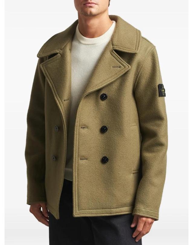 스톤아일랜드 [해외직구] 26 FW 스톤아일랜드 4100040 헤비 멜튼 피코트 L2S154100040S0453 TP460213043 착용컷