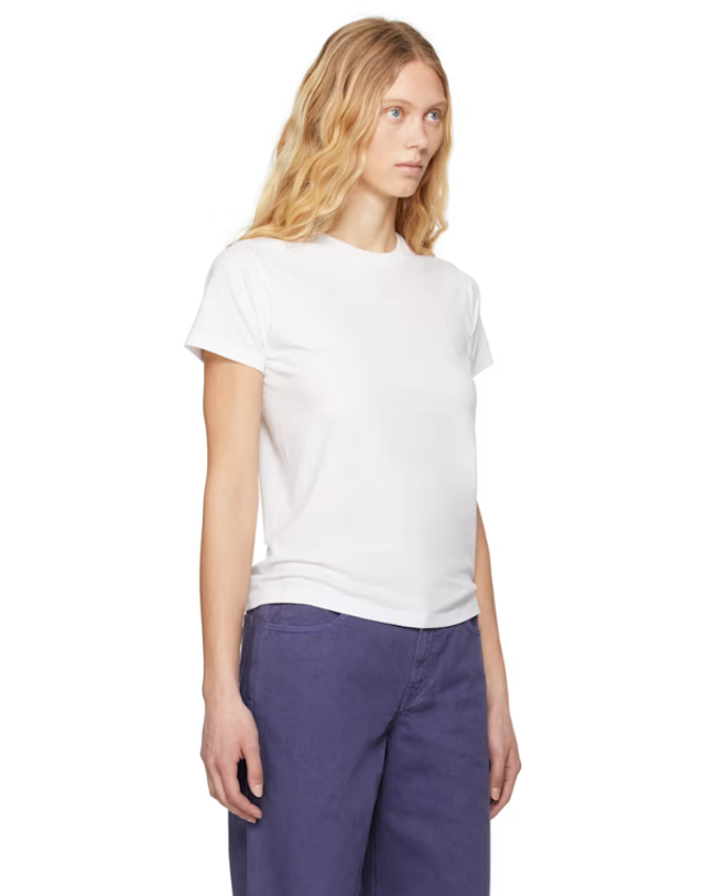 더 로우 더로우 [해외직구] 26 FW 더로우 화이트 플로리 티셔츠 251359F110021 착용컷