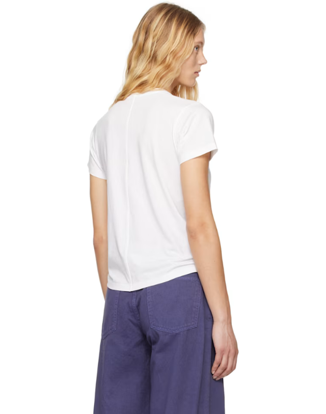 더 로우 더로우 [해외직구] 26 FW 더로우 화이트 플로리 티셔츠 251359F110021 착용컷