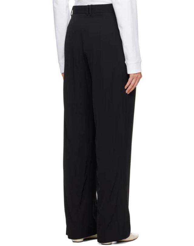 더 로우 더로우 [해외직구] 26 FW 더로우 블랙 이고르 슬랙스 232359F087006 착용컷