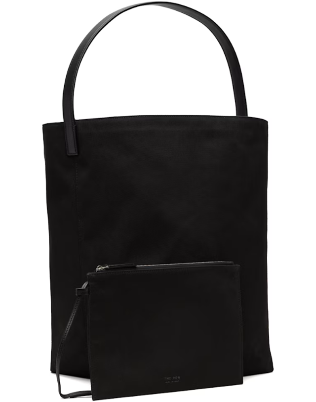 더 로우 더로우 [해외직구] 26 FW 더로우 블랙 라지 N S 파크 토트백 252359F049025 착용컷