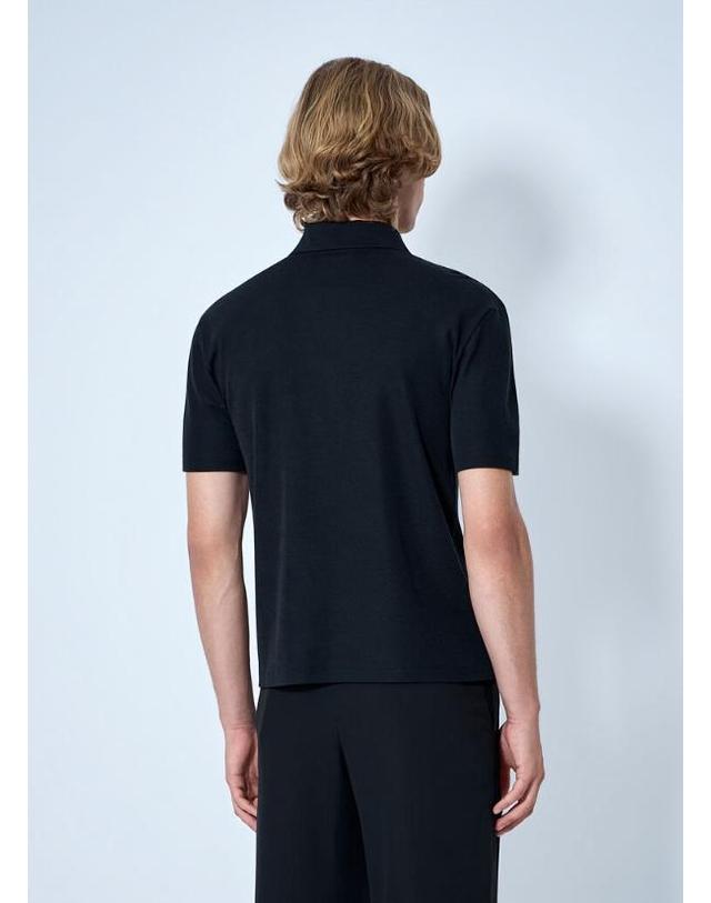 더 로우 더로우 [해외직구] 26 FW 더로우 남성 미스트랄 폴로 셔츠 1404 K753 BLK TP877327089 착용컷