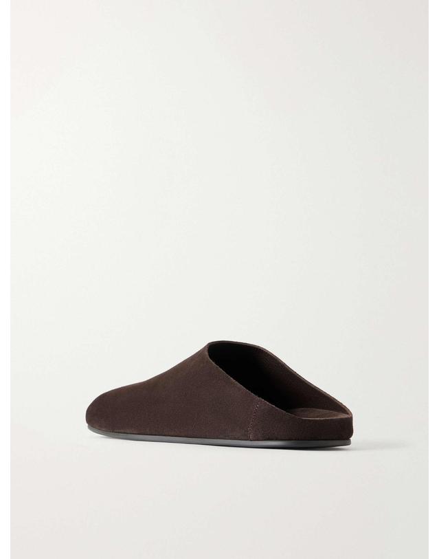 더 로우 더로우 [해외직구] 26 FW 더로우 브라운 허드슨 스웨이드 슬리퍼 TP582206496 착용컷