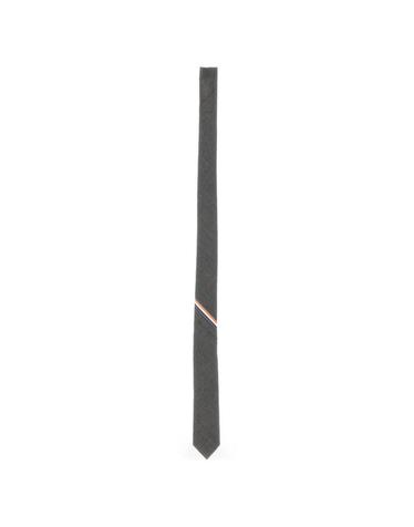 [해외직구] 26 FW 톰브라운  Classic Necktie With Seamed In Red, White And Blue Selvedge  26cm  In Super 120s Twill  MNL021AF0147 TP459336814