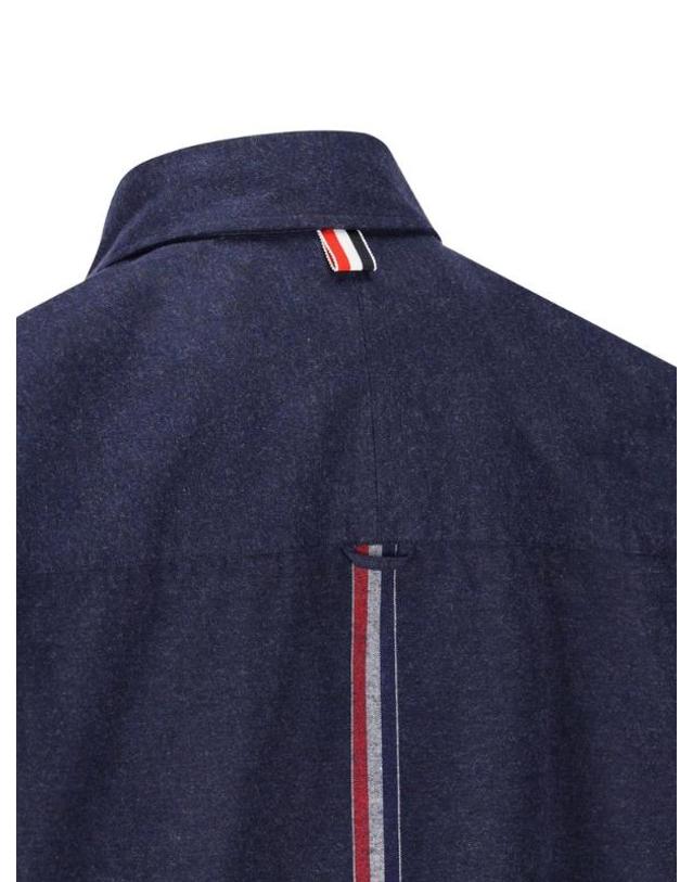 톰브라운 [해외직구] Thom Browne RWB 스트라이프 오버사이즈 셔츠 MWL381AF0351 415 TP980166491 착용컷