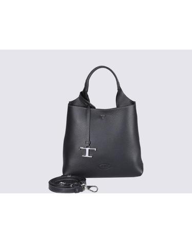 [해외직구] 토즈 핸드백 APA SHOP MONSP TRAC PEL T PEND 미니 with h앤les 앤 숄더 스트랩 in 블랙 레더 워먼 XBWAPAA9100QNKB999 TP580136940