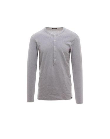 [해외직구] 26 FW 톰포드 크루넥 코튼 블렌드 헨리 파자마 티셔츠 020 T4M151040