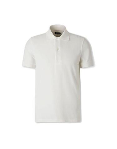 [해외직구] 26 FW 톰포드 숏슬리브 타월링 폴로 셔츠 화이트 WAB JPS003JMC079