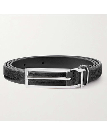 [해외직구] 26 FW 톰포드 블랙 30mm 풀그레인 하이샤인 글로스드 레더 벨트