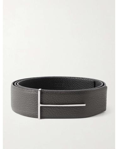 [해외직구] 26 FW 톰포드 그레이 3 8cm 풀그레인 가죽 벨트 TP581856055