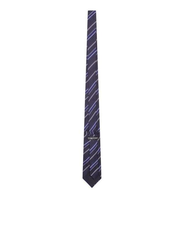 톰포드 [해외직구] 톰 포드 사선 스트라이프 넥타이 STE001S0340 UCCNAVYMULTICOLOR TP979711944 착용컷