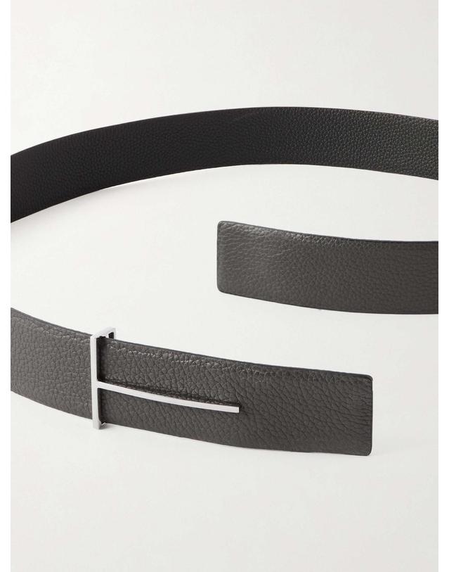 톰포드 [해외직구] 26 FW 톰포드 그레이 3 8cm 풀그레인 가죽 벨트 TP581856055 착용컷