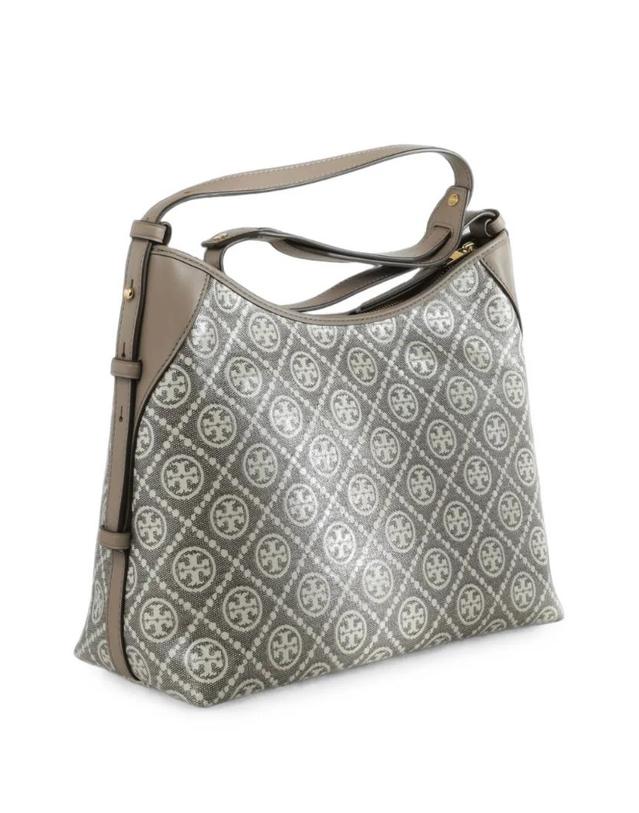 토리버치 [해외직구] 26 FW 토리버치 T Monogram coated jacquard messenger 185802 TP459418289 착용컷