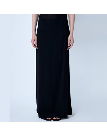 [해외직구] 26 FW 토템 High Slit 하이 사이드 슬릿 비스코스 롱 스커트 블랙 253 WRB0293 FB0428 001