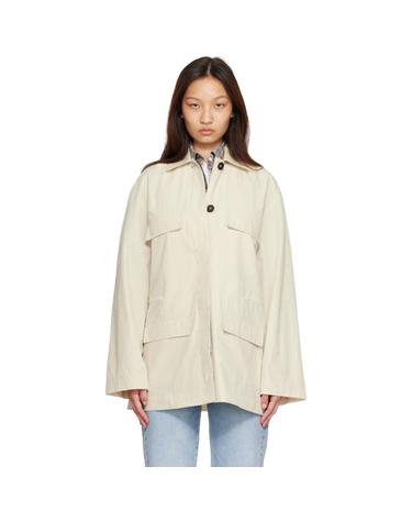 [해외직구] 26 FW 토템 오프 화이트 칼라 드로우스트링 재킷 262771F063003