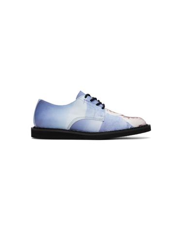 [해외직구] 언더커버 블루 George Cox 4 아일렛 더비 슈즈 Blue  Printed  TP877991042