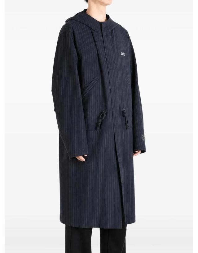 언더커버 [해외직구] 26 FW 언더커버 pinstripe pattern hooded coat UP2F430 TP458339938 착용컷