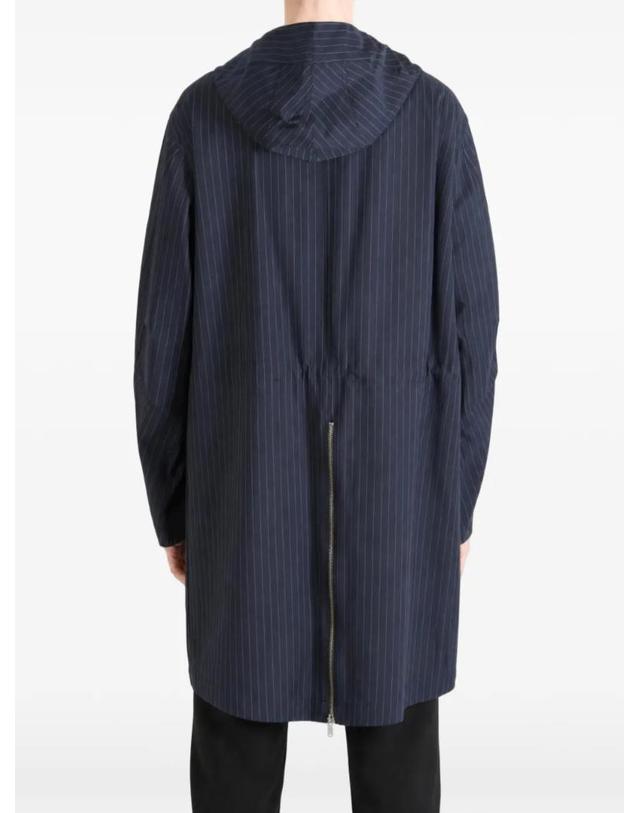 언더커버 [해외직구] 26 FW 언더커버 pinstripe pattern hooded coat UP2F430 TP458339938 착용컷