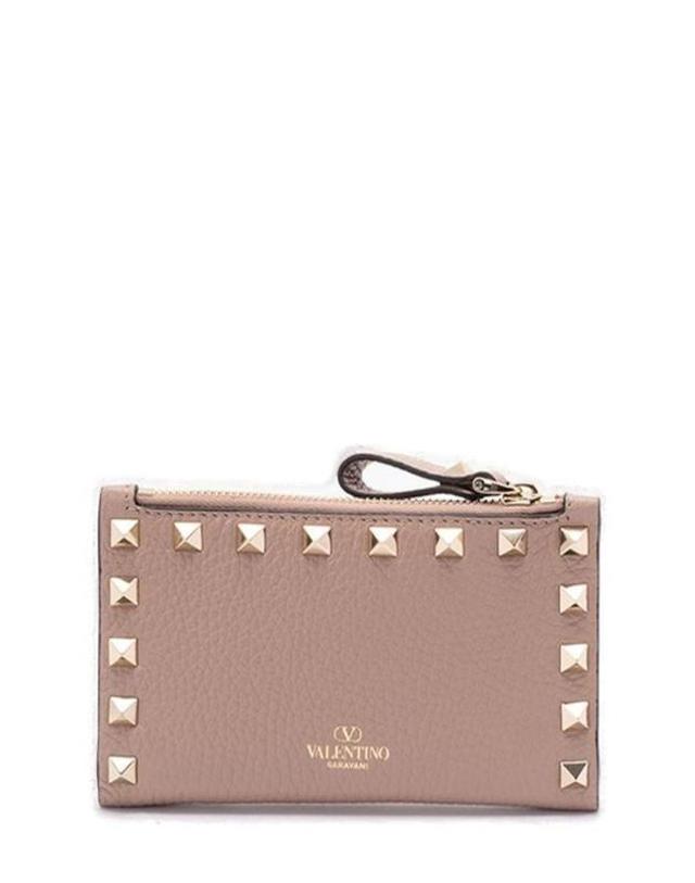 발렌티노 [해외직구] Valentino Garavani 락스터드 집업 카드홀더 7W2P0605VSH P45POUDRE TP979698901 착용컷