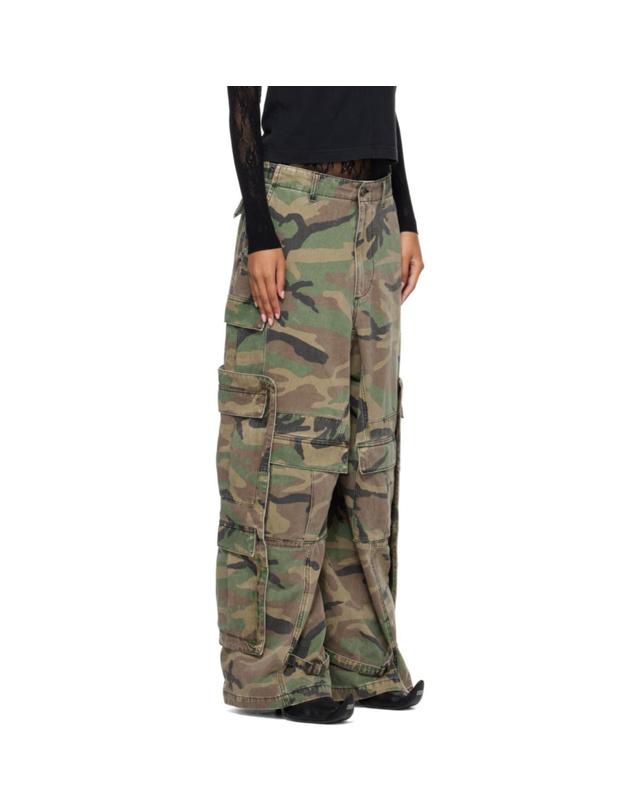 베트멍 [해외직구] 26 FW 베트멍 카키 머지 카고 팬츠 262669F087000 착용컷