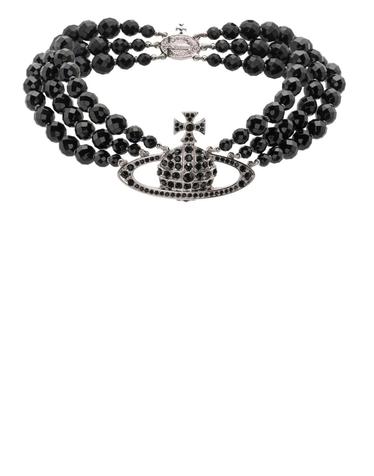 [해외직구] 비비안웨스트우드 Messaline Orb three row chocker 12219450622216 TP725551393