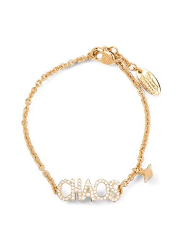 [해외직구] 비비안웨스트우드 Chaos crystal embellished bracelet 12269065240840 TP725678594