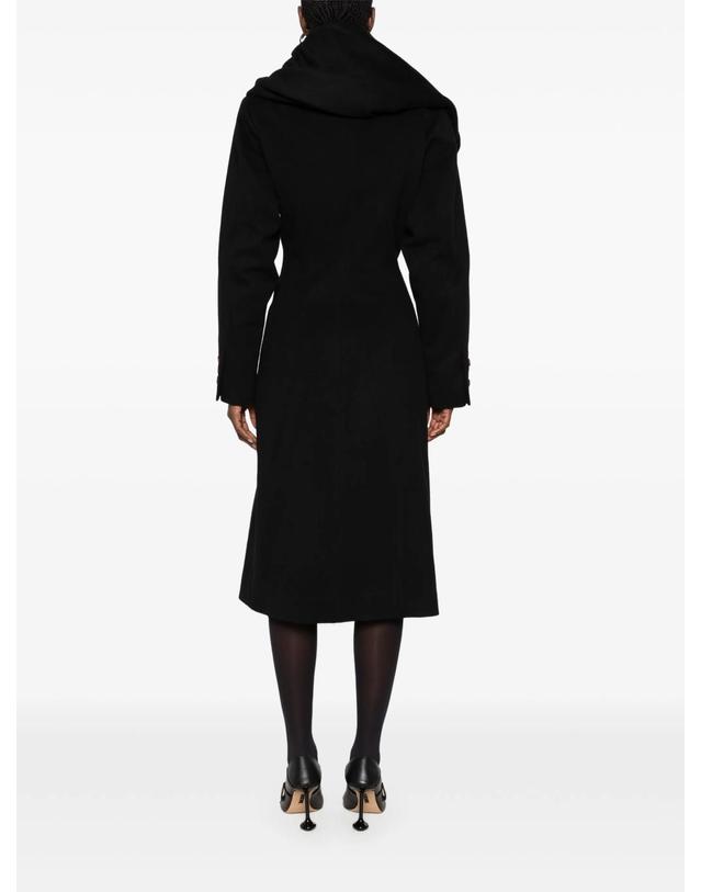 비비안 웨스트우드 비비안웨스트우드 [해외직구] 비비안웨스트우드 Marilyn draped collar coat 12269065666824 TP725677520 착용컷