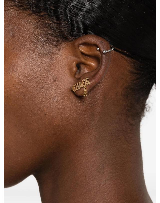 비비안 웨스트우드 비비안웨스트우드 [해외직구] 비비안웨스트우드 Chaos Orb pendant stud earrings 12269065175304 TP725679268 착용컷