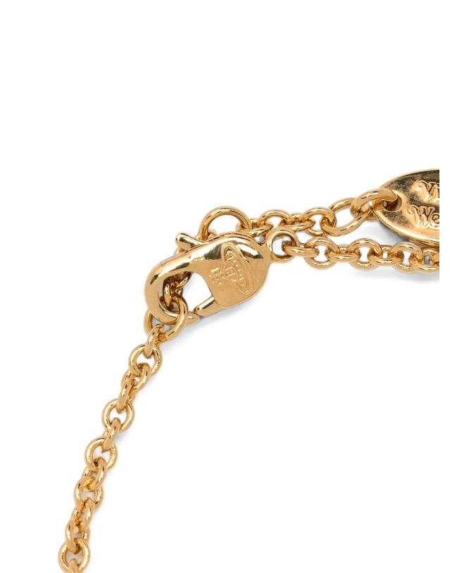 비비안 웨스트우드 비비안웨스트우드 [해외직구] 비비안웨스트우드 Chaos crystal embellished bracelet 12269065240840 TP725678594 착용컷