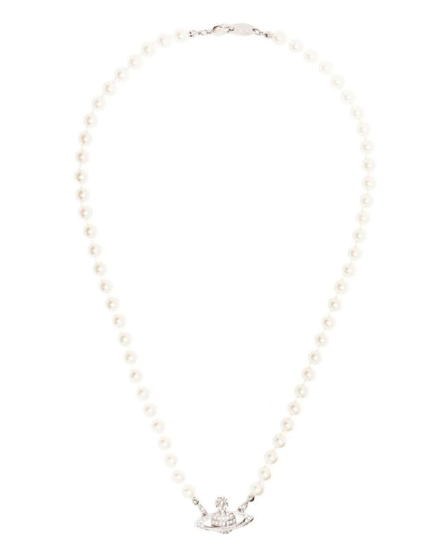 비비안 웨스트우드 비비안웨스트우드 [해외직구] 비비안웨스트우드 Mini Bas Relief pearl necklace 12269065732360 TP725678528 착용컷