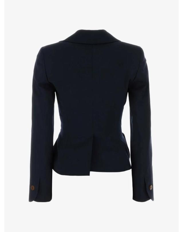 비비안 웨스트우드 비비안웨스트우드 [해외직구] 26 FW 비비안웨스트우드 asymmetric fastening blazer 1401006CW01IOK TP458776706 착용컷
