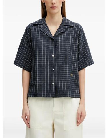 [해외직구] 26 FW 웨일즈 보너 런던 볼링 체크 프린트 반소매 셔츠 WS26SH11LI01501 TP455679870
