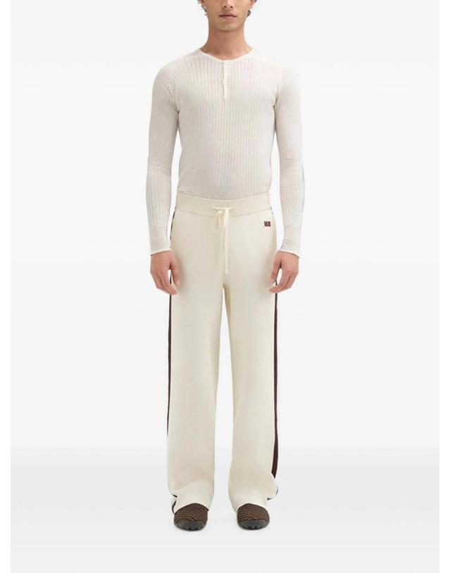 웨일스보너 웨일즈 보너 [해외직구] 웨일즈 보너 Tide logo embroidered side stripe track pants 12236721160456 TP725728864 착용컷