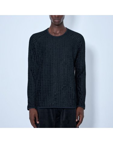 [해외직구] 26 FW 와이쓰리 리버시블 런닝 롱슬리브 티셔츠 블랙 KT1393