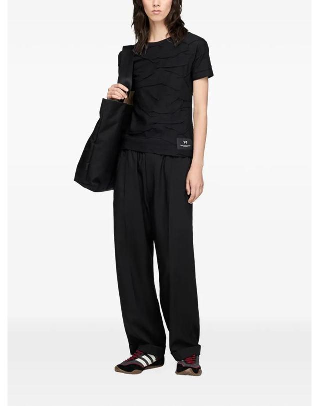 와이쓰리 [해외직구] 26 FW 요지야마모토 pleated short sleeve T shirt KS1399 TP459246945 착용컷