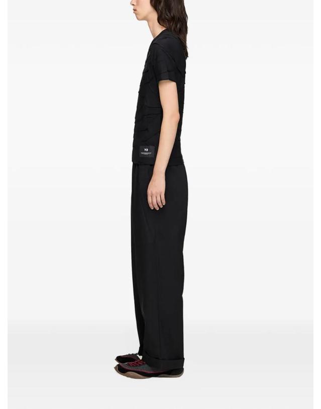 와이쓰리 [해외직구] 26 FW 요지야마모토 pleated short sleeve T shirt KS1399 TP459246945 착용컷