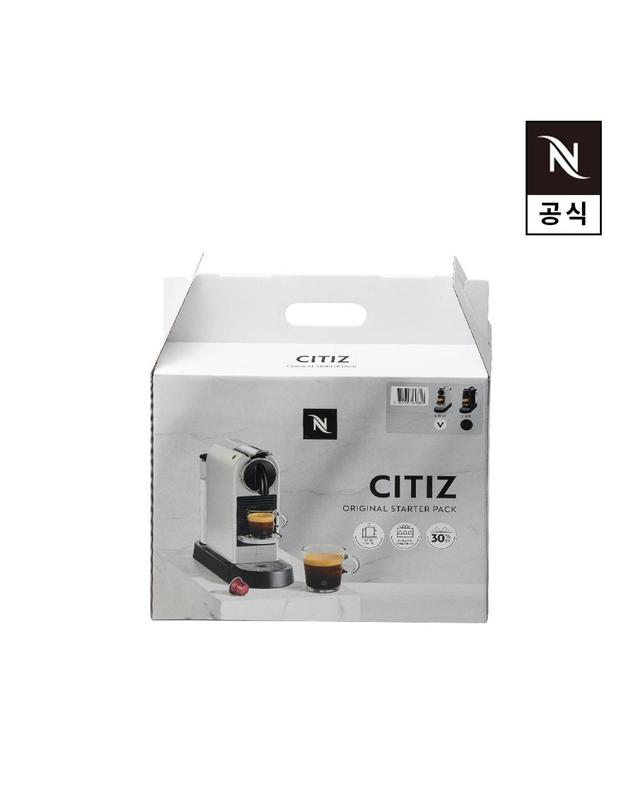 네스프레소 네스프레소 오리지널 시티즈 D113 스타터 팩 (화이트) 착용컷