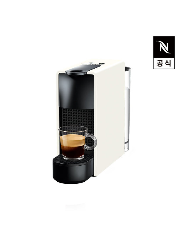 네스프레소 [공식판매점페이백] 네스프레소 에센자 미니 C30 화이트 캡슐 커피 머신 공식판매점 착용컷