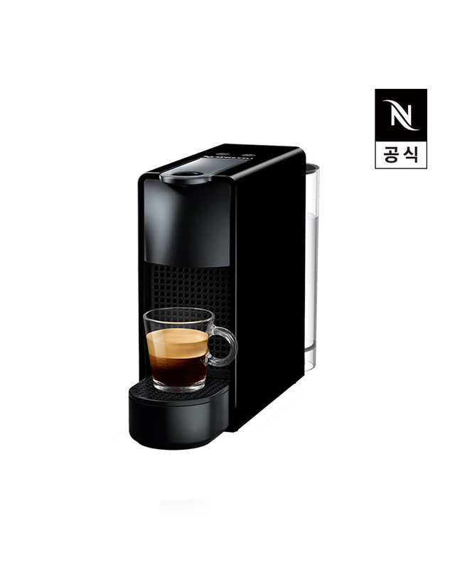 네스프레소 [공식판매점페이백] 네스프레소 에센자 미니 C30 블랙 캡슐 커피 머신 공식판매점 화이트 착용컷