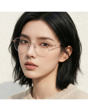 발리 안경테 BY5073H 033 명품 반무테 남자 여자 금테