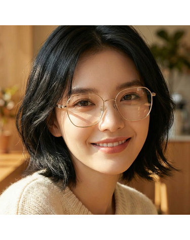 발리 안경테 BY5072H 032 명품 금테 사각 메탈테 가벼운