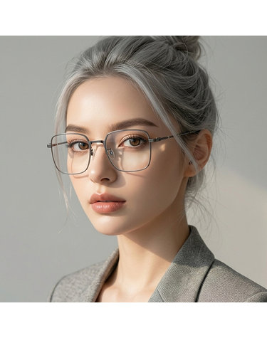 발리 티타늄 안경테 BY5063H 008 명품 여자 남자 사각 메탈테