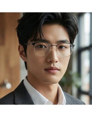 보스 안경테 BOSS1165 I46 블랙 골드 명품 초경량