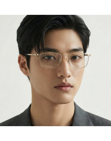 휴고 보스 안경테 BOSS1351F AOZ 명품 가벼운 금테 스테인리스