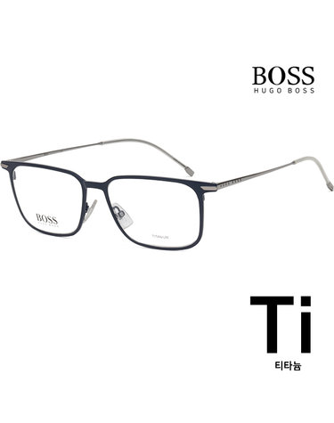 휴고 보스 티타늄 안경테 BOSS1253 FLL 빅사이즈 사각 초경량