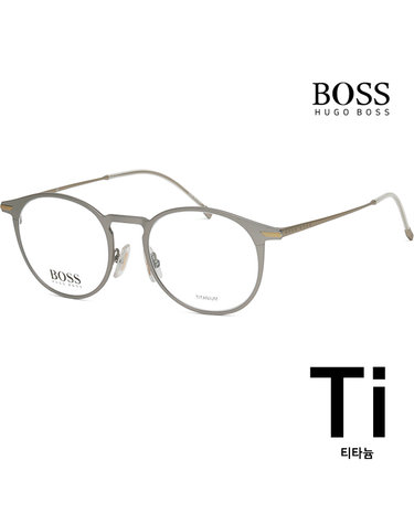 휴고 보스 티타늄 안경테 BOSS1252 R81 명품 라운드 가벼운안경
