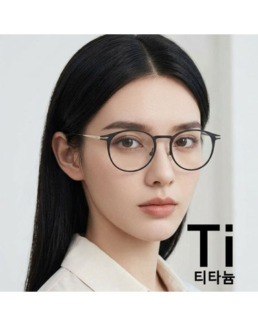 휴고 보스 티타늄 안경테 BOSS1252 003 명품 원형테 초경량