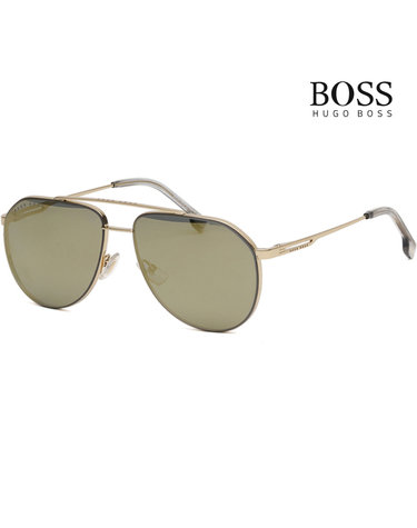 휴고 보스 선글라스 BOSS1326S J5GUE 골드 미러 보잉 메탈테